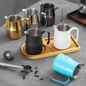 Carafe à café en acier inoxydable 304 de 750 ml avec bec en V italien, résistante à la chaleur, écologique, pour barista, avec logo personnalisé - Product Image 6