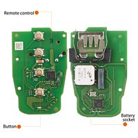 Clé intelligente sans fil Xhorse XSADJ1GL VVDI 754J pour Audi 315/433/868MHZ A6L Q5 A4L A8L avec coque de clé