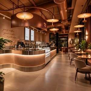 Bancone per Bubble Tea per Negozi di Tè e Design d'Interni per Caffetterie con Design Creativo e Decorazione per Negozi di Caffè - Product Image 5