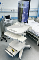 Chariot médical MT-MEDICAL pour clinique dentaire avec tiroirs, roulettes, support pour ordinateur portable et support pour scanner buccal pour hôpital et bureau