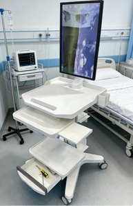 Chariot médical MT-MEDICAL pour clinique dentaire avec tiroirs, roulettes, <span class=keywords><strong>support</strong></span> pour ordinateur portable et <span class=keywords><strong>support</strong></span> pour scanner buccal pour hôpital et bureau - Product Image 4