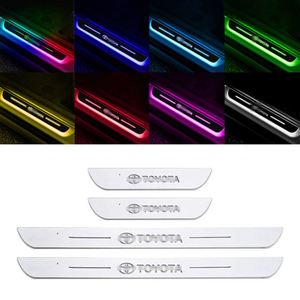 Cuztom xe không dây LED chiếu sáng logo Chào mừng bàn đạp cửa <span class=keywords><strong>sill</strong></span> scuff tấm Led RGB màu sắc Những người khác xe ánh sáng phụ kiện - Product Image 3