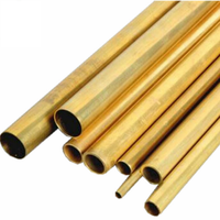 H70 Uniform Grain Durable Brass Tube 141.1mm Stress Relieved ISO4046 Sensor Housing Pipe for Wall and Decoration