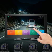 Fabrika Çıkışlı Tam Özelleştirilebilir 4 Kanallı BSD Kamyon İzleme Sistemi Kamerası 10" Dokunmatik IPS TFT LCD DVR Kaydedici Gece Görüşlü Geniş Voltajlı