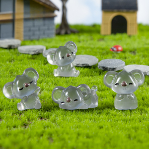 KI huacui Adornos de Jardín de <span class=keywords><strong>Koala</strong></span> Luminosos y Lindos, de Resina Transparente, Estilo Dibujos Animados, DIY - Product Image 2