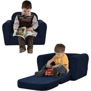 Simple Portable Modern Corduroy Fabric Toddler Chair Folded Kids Armchair Soft Cushion for 3 Years <b>Foam</b> Sofa for Dining Playroom - Product Image 1