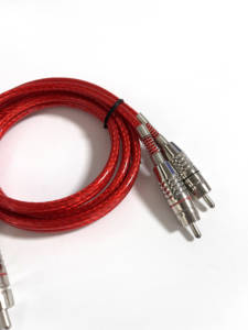 สายสัญญาณเสียงแบบถักทอความหนาแน่นสูงถึง 2 RCA ปลั๊กชุบนิกเกิล การส่งสัญญาณที่เสถียร สเตอริโอคุณภาพสูง - Product Image 4