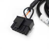 Kustom mikro Fit 3.0-2*6 Pin laki-laki perumahan ke RJ45 steker kabel jaringan 1000mm