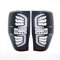 Lampu belakang LED hitam putih gaya baru lampu ekor mobil untuk RANGER Raptor T6 T7 PX MK1 MK2 Wildtrak T8 2015 2016 2017 2018
