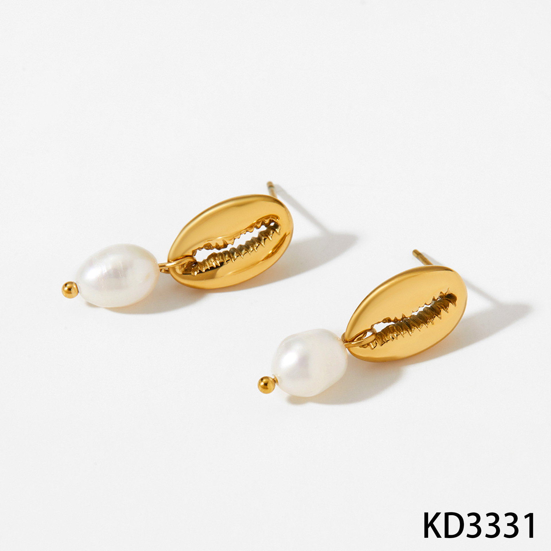 Gold earrings kd3331