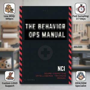 El Manual Definitivo del Sistema Operativo Intelli de C. Hughes, con Cubierta a Rayas Negras y Rojas, Tapa Dura, Impresión Digital - Product Image 6