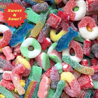 Custom Wholesale Gummy Candy Mix Sweet Sour Candy Halal Gelatin Gummy Candy