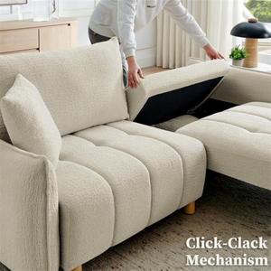 Sofá Cama Moderno de Tamaño Completo, Sofá Cama Convertible Tipo Futón para Sala de Estar, Venta al Por Mayor - Product Image 4
