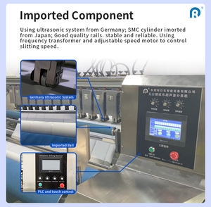 Máquina Cortadora de Telas No Tejidas Ultrasónica Automática de Alta Eficiencia y Bajo Precio, Controlada por PLC y Accionada por Motor - Product Image 4