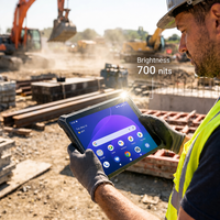 Tablet Tangguh Atex 10.1 Inci Android 14 IP65 PC Industri Layar Kecerahan Tinggi 700nits Baterai Dapat Dilepas Tablet yang Diperkuat