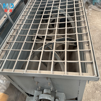 Mélangeur d'engrais horizontal direct usine avec grille de sécurité, entraînement par chaîne, lames à ruban résistantes à l'usure, capacité de 1,5 à 8 T/H, mélange énergétique