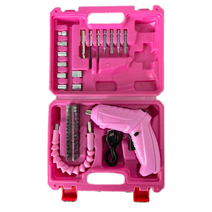 Ananke Tools Nouveau tournevis électrique portable à batterie lithium, kit de perceuse sans fil 47 pièces pour bricolage, 3.6V 3.5N/m couple maximal, rose acier - Product Image 5