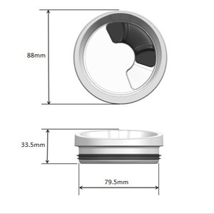 Magnetic Lid for 20oz 30oz Tumbler Removable <b>Push</b> Slider Easy to Clean Tritan Material Replacement Cover for Cup Water Bottle - Product Image 4