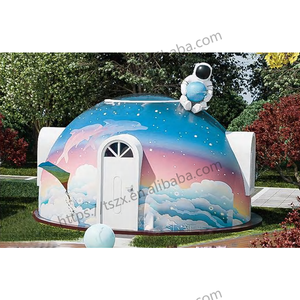 Cúpula Módulo circular Casa <span class=keywords><strong>prefabricada</strong></span> de burbujas Cúpula <span class=keywords><strong>prefabricada</strong></span> Cabaña Lodge Casa de bungaló - Product Image 1