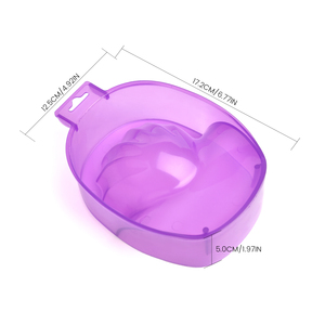 Bol de trempage pour ongles en acrylique épaissi, plateau portable pour trempage des doigts, pour spa, salon, maison, dépose de vernis gel - Product Image 1