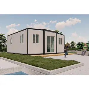 Australië China Luxe Geprefabriceerde Uitbreidbare Opslag 2 3 4 5 6 Slaapkamer Prefab Opvouwbare Opvouwbare Container Tiny Kit Home House