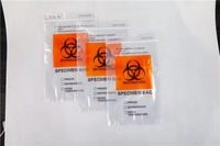Emballage auto-scellant personnalisé pochette de stérilisation pour étiquette en plastique bleu transparent pochette de documents en PE pochette de documents en PE