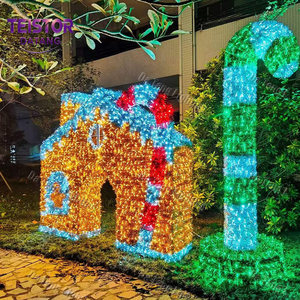 Luces Decorativas con Forma de Casa de Dulces para Exteriores, IP65, para Paisajes Navideños Comerciales - Product Image 6