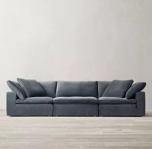 Großhandel Fabrik moderne L U-Form Schnitt Stoff Couch Wohnzimmer Sofa