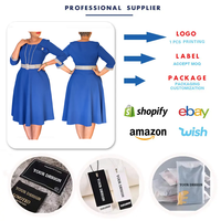 Robes d'automne tendance pour femmes, décontractées et élégantes, col rond, patchwork, robe de bureau pour femmes, vêtements pour femmes