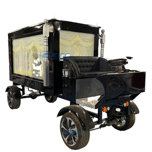 Black Horse Hearse for Sale Christian Funeral Horse <b>Buggy</b> Electric Horse Carriage Towing Hearse Highend Elegant Horseless Hearse - Product Image 1
