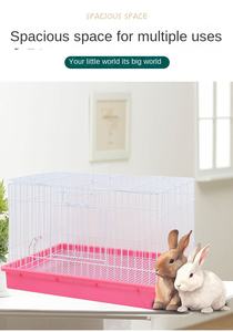 Petite cage pour animaux de compagnie pour élevage de lapins d'intérieur Anti-Spray Urine pour cochon d'Inde et chinchillas - Product Image 4