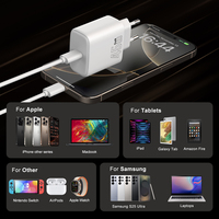Nuevo Cargador USB C de 45W, Carga Súper Rápida, Adaptador de Cargador para Teléfono Móvil Tipo C, Mini Cargador PD GaN de 45W para Samsung, iPhone, Macbook