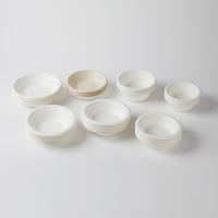 Assiettes biodégradables pour micro-ondes, plats à emporter, smoothies, riz, pâtes, desserts, assiettes personnalisées jetables en canne à sucre