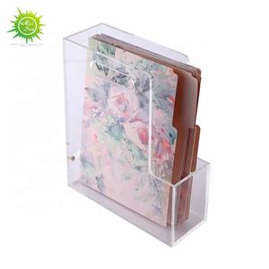 Kotak File akrilik Organizer dokumen plastik kelas tinggi mewah Modern pemegang majalah - Product Image 1