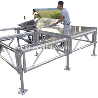 Plataforma de Escenario de Aleación de Aluminio, Personalizable de Fábrica, Impermeable para Exteriores, Estructura de Escenario Móvil para Conciertos