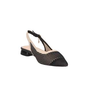 Sandalias Gold & Gold Donna Slingback Planas en Negro y Beige con Tacón de 2 cm, Talla 41 - Product Image 4
