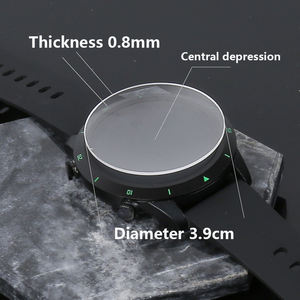 Verre de montre en saphir transparent personnalisé en usine, diamètre 3,8 cm, surface polie, fonction anti-rayures, zone centrale surélevée - Product Image 5