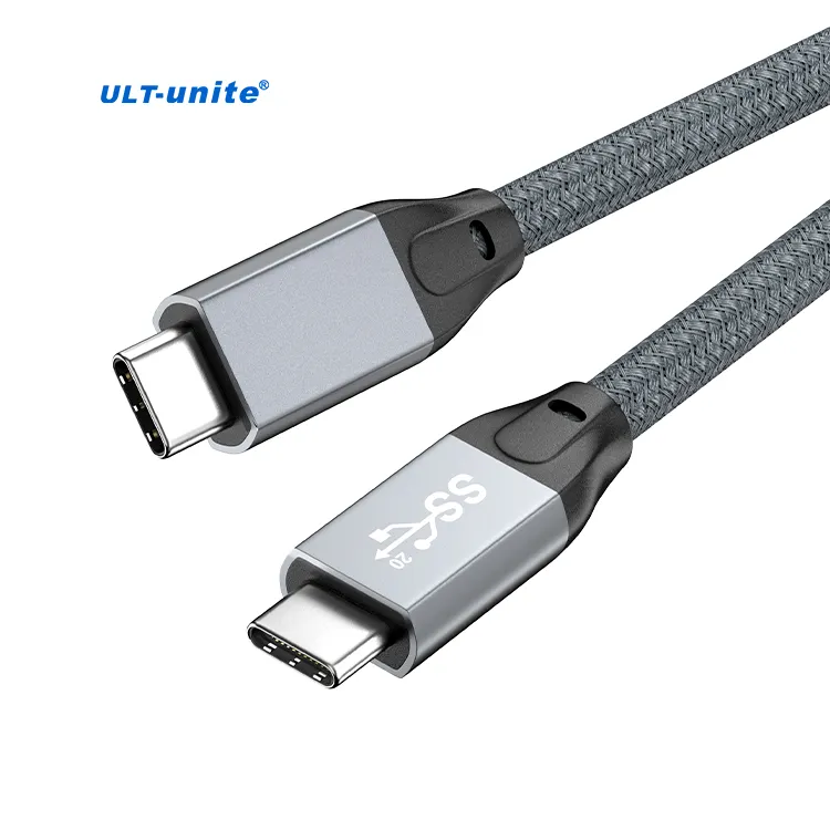 ULT-unite 3.2 USB type c cable 0.5m 1m 1.5m 2.0m 3.0m 20V 5A 100W 20Gbps 4K audio video data transmission usb type-c cable