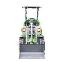 Chargeur électrique compact 600 kg à quatre roues motrices avec garantie pour entrepôt, ferme et usine