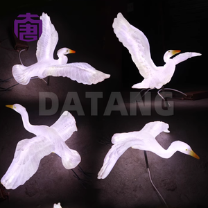 Lámpara Flying Egret: elegante luz LED con motivos navideños y festivos, impermeable IP65, iluminación decorativa para paisajes, parques y jardines. - Product Image 5