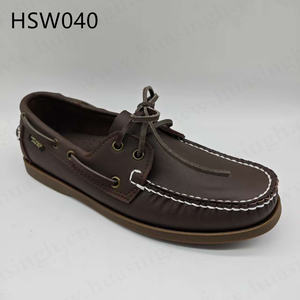 ZYF, Scarpe da Barca Leggere con Lacci, Suola in Gomma Resistente, Misura Larga, Disponibili dalla Taglia 27 alla 47, Colore Unico, Modello Penny Shoes HSW040 - Product Image 4