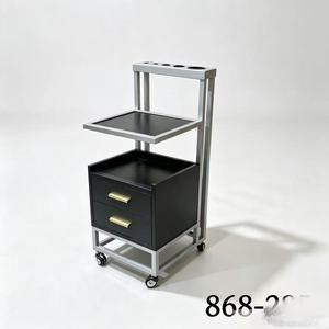 Carrito Profesional para Peluquería, Carrito de Salón de Lujo Chapado en Oro con Cajones, Gabinete de Almacenamiento Moderno para Estilistas - Product Image 4