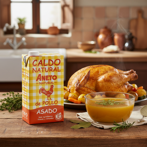 Hot Selling Made <b>in</b> Spain 6X1L Pure Ingredients Delicious <b>Chicken</b> Roasted Broth With Long Shelf Life for Export - Product Image 3