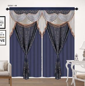 Rideaux de luxe en jacquard 100% polyester à occultation élevée, sur mesure, pour salon - Product Image 4