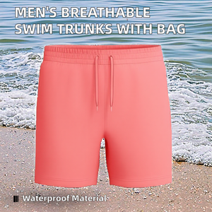 Short de bain homme taille basse, style boxer, avec poche arrière tendance, effet délavé, respirant, pour la plage - Product Image 2