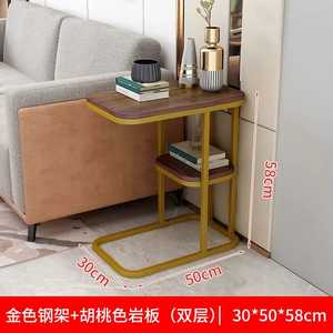 Table basse moderne faite à la main avec finition grain de bois et cadre en métal robuste, idéale pour le bureau à domicile et les coins décoratifs - Product Image 6