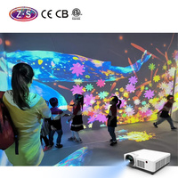 Personnalisation du contenu, projecteur immersif, salle de fête numérique 3D, projection murale interactive pour parcs à thème