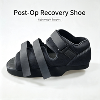 Sepatu Pasca Operasi Comfort Heel Offloading Model Musim Panas Bahan Mesh Velcro EVA Bantalan Wedge Heel untuk Luka Operasi, Luka Pada Kaki, dan Plantar Fasciitis