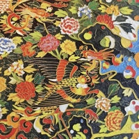 Œuvre d'Art en Bois Esthétique de Palais - Décoration Écologique à Motifs Totem Oriental pour Hôtels de Luxe, Villas et Salons