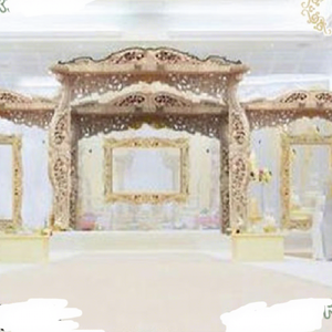 Gujarati <b>Wedding</b> Grand Wooden Mandap latest <b>wedding</b> mandap Gorgeous Gujarati <b>Wedding</b> Wooden Mandap Decor Royal Wooden Mandap - Product Image 1